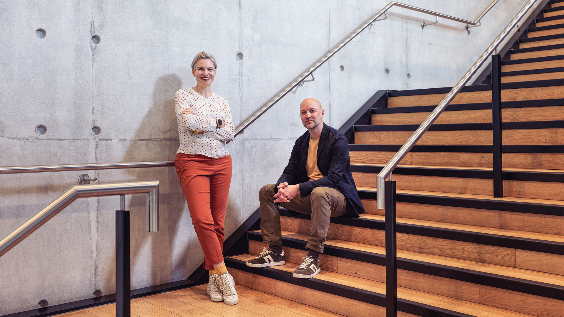 Portrait of PICTURE THIS founders Shannon Conway and Mike Nicholson